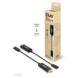 Club3D Adaptador HDMI 2.0 a USB-C CAC-1333, Resolución 4K a 60Hz, Activo, Negro