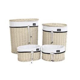 Cesta Ropa Basicos DKD Home Decor Beige Blanco 38 x 58 x 51 cm Set de 4 Precio: 122.88999943. SKU: B15RA3TYDP