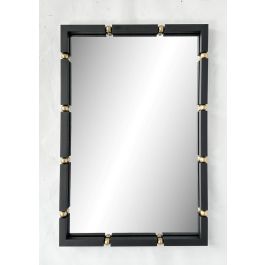 DKD Home Decor Espejo Negro Dorado 5 x 96.5 x 64.5 cm (Espejo 62x94 cm) Precio: 158.50000056. SKU: B18CVKYBLP