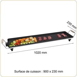 Plancha - LITTLE BALANCE - 8742 - Madera 90 - Mangos de madera - 2000 W - 90 cm Plancha - LITTLE BALANCE - 8742 - Madera 90 - Mangos de madera - 2000 W - 90 cm
