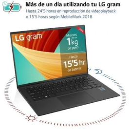 LG Portátil Gram 14Z90S-G.AD78B Intel Core Ultra 7-155H / 32GB RAM / 1TB SSD / 14" WQXGA IPS / Windows 11