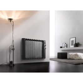 De'Longhi HMP Panel Radiante Eléctrico Móvil 1000W con Termostato, 2 Potencias (500/1000W), 30m², Ruedas, Negro