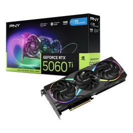 PNY PNY0751492795058 Tarjeta gráfica GeForce RTX 5060 Ti 16 GB ARGB Overclocked Triple Fan DLSS 4