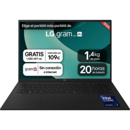 LG 17ZD90T-G.AX78B Portátil Gram 17" WQXGA Intel Core Ultra 7-255H/16GB RAM/1TB SSD/Sin Sistema Operativo Precio: 1331.79000053. SKU: B1ETER3EXS