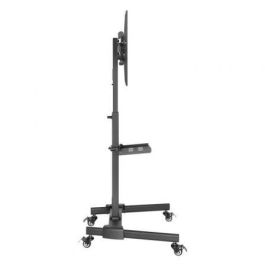 Fonestar STS-4244N Soporte de Suelo Orientable Inclinable con Ruedas para TV 32-65" hasta 35kg con Bandeja Multimedia y Altura Ajustable
