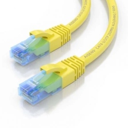 AISENS - CABLE DE RED LATIGUILLO RJ45 CAT.6 UTP AWG26 CCA, AMARILLO, 3.0M