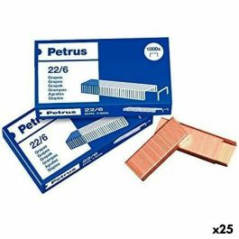 Grapas Petrus 22/6 6 mm (25 Unidades) Grapas Petrus 22/6 6 mm (25 Unidades)