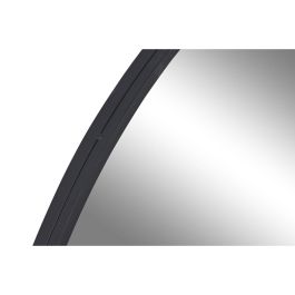 DKD Home Decor Espejo Loft Decorativo Colección Anxi Negro de Hierro y Cristal, 80 cm alto x 80 cm ancho x 2 cm fondo