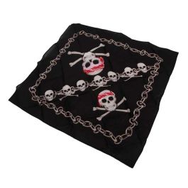 Pañuelo pirata con calavera 35 x 35 cm Pañuelo pirata con calavera 35 x 35 cm