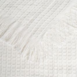 Colcha Panal Crema Algodón Textil/Hogar 250 X 260 cm