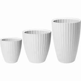 Garden ID GAR5410527161781 Maceta Fancy 40x42 cm Blanca para Jardín, Balcones e Interiores