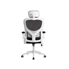 Q-connect Silla Ergonómica Pal ermo Alt Max 1300 Anc 610 Prof 600 Ruedas Premium Malla Base Nylon Reposacabezas Soporte Lumbar Color Blanco Negro