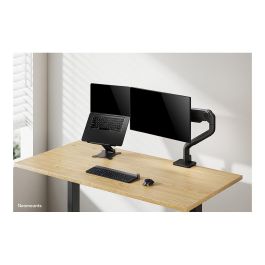 Neomounts DS20-740BL1 Soporte para portátil para pantallas de 11-15", hasta 5 kg, altura ajustable 1,7-16,8 cm, plegable, compacto, negro