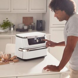 Ninja AF500EUWH Foodi FlexDrawer Freidora de Aire Caliente 10.4L Doble Zona 8 Personas Blanco