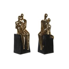 DKD Home Decor Sujetalibros Set de 2 Dorado Negro Resina 8 x 26 x 9 cm Precio: 25.7900005. SKU: B1AWZMPVWW