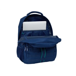 Safta Mochila Cross Doble Kappa Marino 460x340x150 mm