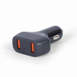 Cargador de Pared GEMBIRD TA-U2QC3-CAR-01 Negro Cargador de Pared GEMBIRD TA-U2QC3-CAR-01 Negro
