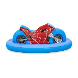 Bestway Figura Hinchable Moto Spiderman 170x84 cm +3 Años Playa y Piscina 98794