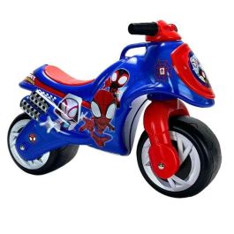 Injusa Correpasillos Moto Neox Spiderman para Niños +18 meses, Material Plástico, Color Azul, 69x27,5x49 cm