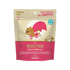 Vetnova Multiva Active Defense Gato Alimento Complementario Multivitamínico y Multimineral 45 Comprimidos Masticables Precio: 17.5000001. SKU: B127S7GRJQ