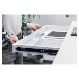 Digitus DA-90424 Escritorio Eléctrico Altura Regulable con Cajón y Carga USB 120x60cm Blanco Precio: 561.78999976. SKU: B1GL83S6WY