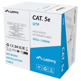 Cable de Red Rígido UTP Categoría 6 Lanberg LCU5-15CC-0305-S Gris 305 m Precio: 63.89000013. SKU: B1CL2RWW74