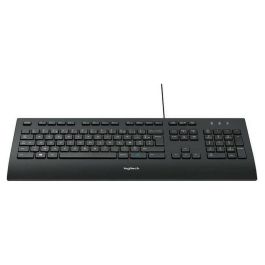 Logitech K280E Teclado Cableado USB con Reposamuñecas Integrado, Teclas Silenciosas Planas, y Diseño Resistente a Salpicaduras Logitech K280E Teclado Cableado USB con Reposamuñecas Integrado, Teclas Silenciosas Planas, y Diseño Resistente a Salpicaduras