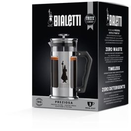 Bialetti 0003160/NP Cafetera de Prensa Francesa, 350 ml, Acero