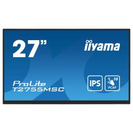 iiyama ProLite T2755MSC-B1 - Monitor táctil 27" FHD (1920x1080) IPS 5ms 60Hz con USB-C, HDMI, DisplayPort y altavoces - Negro