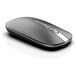 INCA IWM-531RG Ratón Inalámbrico & Bluetooth 1600 DPI Recargable Plateado