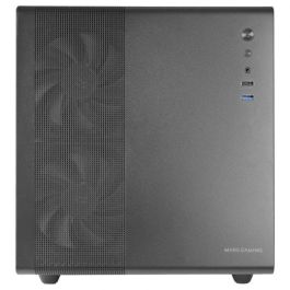 Mars Gaming MC-MPRO Caja PC Compacta Profesional Micro-ATX/Mini-ITX con Panel Cristal Templado y Doble Cámara para Refrigeración Óptima
