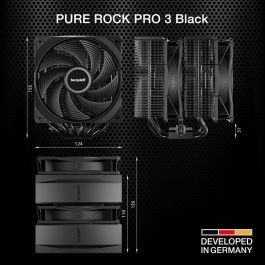 Be Quiet! Cooler PURE ROCK PRO 3 Black