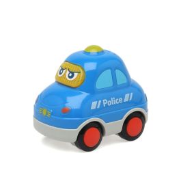 KioKids Coche de Policía de Juguete para Bebés con Luz y Sonido, Azul, +12 meses