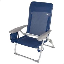 Silla playa aluminio plegable 6 posiciones madeira 46x58x87 cm Silla playa aluminio plegable 6 posiciones madeira 46x58x87 cm