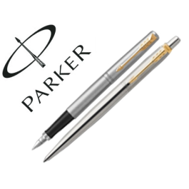 Parker Juego Bolígrafo y Pluma Duo Jotter Acero Inoxidable Acabado Dorado Precio: 30.50000052. SKU: B1CB3GK95G