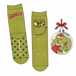 Calcetin antideslizante navideño the grinch ( talla 38-45)