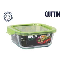 Fiambrera cuadrada con tapa verde 16x16 cm - Quttin (6 Unidades) Precio: 15.79000027. SKU: B14B8TB888