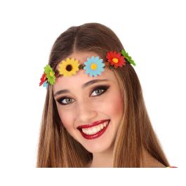 Diadema con flores multicolor estilo hippie años 60 para festivales y fiestas temáticas Precio: 0.88999977. SKU: B1GPXFYHP9