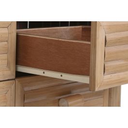 DKD Home Decor Cómoda Tropical 50 x 95 x 112 cm Natural Bambú Ratán 8 Cajones