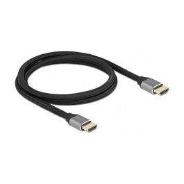 DeLOCK Cable HDMI 2.1 Certificado 8K Ultra HD 60Hz, 48 Gbps, HDR, 1m, ARC, Dolby Vision, Conectores Dorados, Color Gris