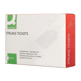 Q-connect Etiquetas Colgantes 28x43 mm Caja de 500 Unidades