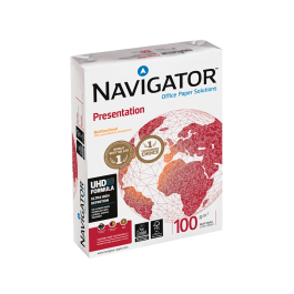 Navigator Papel DIN A4 100 gramos Multiuso Ink-jet y Láser, Paquete 500 Hojas