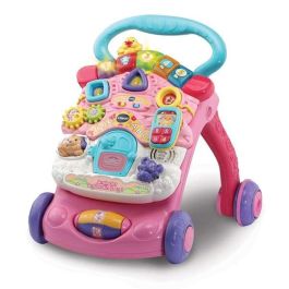 Andador comienzandar 2 en 1 rosa con patas plegables, panel extraíble, luces y sonidos 46x33x45 cm Andador comienzandar 2 en 1 rosa con patas plegables, panel extraíble, luces y sonidos 46x33x45 cm