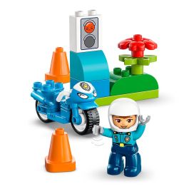 Lego Juego de construcción Moto de Policía Azul Duplo, Edad mínima recomendada: 18 meses