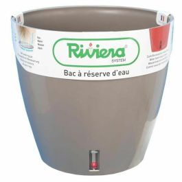 RIVIERA Eva Nueva maceta redonda de plástico - Ø 46 cm - 49 L - Taupe Precio: 57.95000002. SKU: S7149254