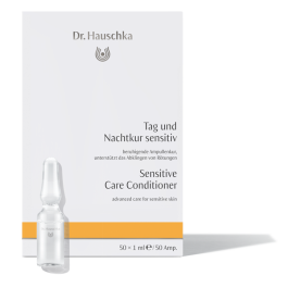 DR. HAUSCHKA Cura Cutánea Sensitiv 50 Ampollas - Tratamiento Intensivo Calmante para Piel Sensible, Reduce Rojeces