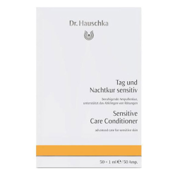 DR. HAUSCHKA Cura Cutánea Sensitiv 50 Ampollas - Tratamiento Intensivo Calmante para Piel Sensible, Reduce Rojeces