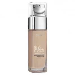 L'Oreal Paris, True Match, Ácido hialurónico, Acabado natural, Base líquida, 5.N, Arena Sable, SPF 17, 30 ml