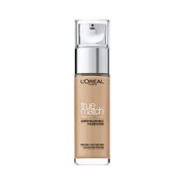 L'Oreal Paris, True Match, Ácido hialurónico, Acabado natural, Base líquida, 5.N, Arena Sable, SPF 17, 30 ml