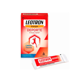 Leotron Deporte - 20 Sobres Bucodispersables - Energía Rápida - Complemento Alimenticio Con Cafeína, Taurina, 10 Vitaminas Y 4 Minerales - Agradable Sabor A Naranja, No Es Necesaria La Ingesta De Agua - A Partir De 12 Años. Precio: 10.5900003. SKU: B1EEGX6CXM